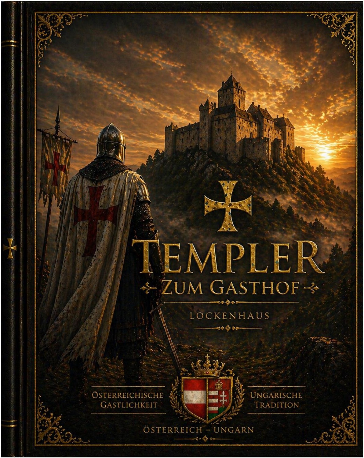 Templer zum Gasthof Lockenhaus Motiv mit Burg und Ritter